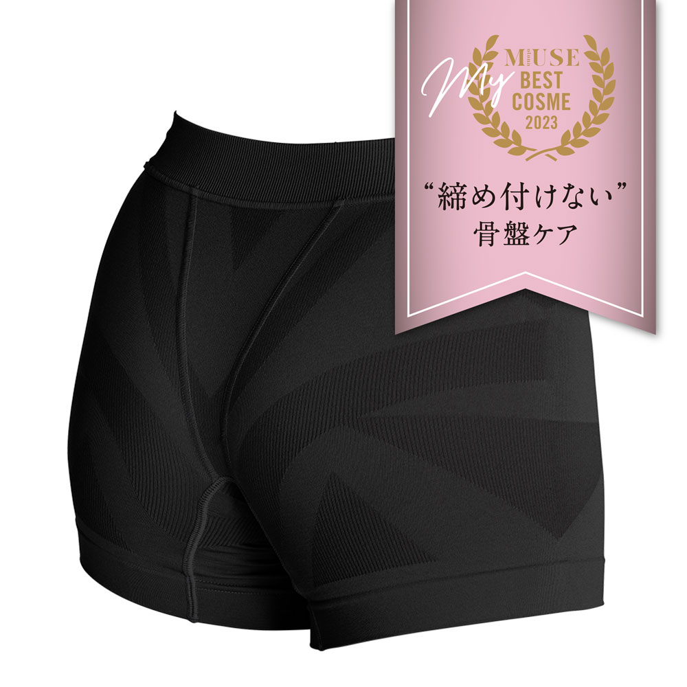 女性用 DERIT TECH（デリットテック）ショーツ ブラック（単品）