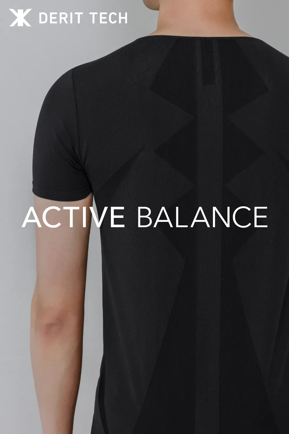 DERIT TECH(デリットテック)機能性インナーウェア クルーネック 半袖シャツ(男性用)ブラック・ライトベージュセット M