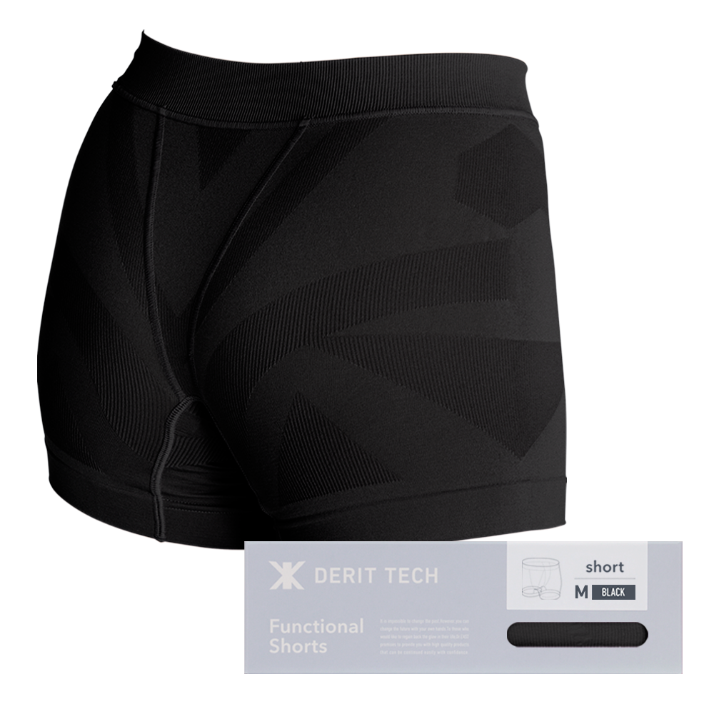 女性用 DERIT TECH（デリットテック） 機能性ショーツ ブラック（単品）