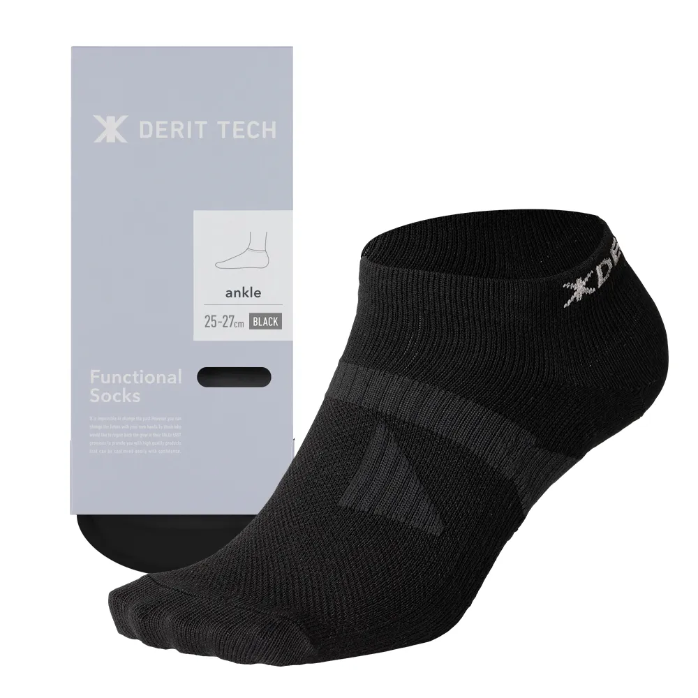 DERIT TECH(デリットテック) 機能性ソックス25~27（ブラック）