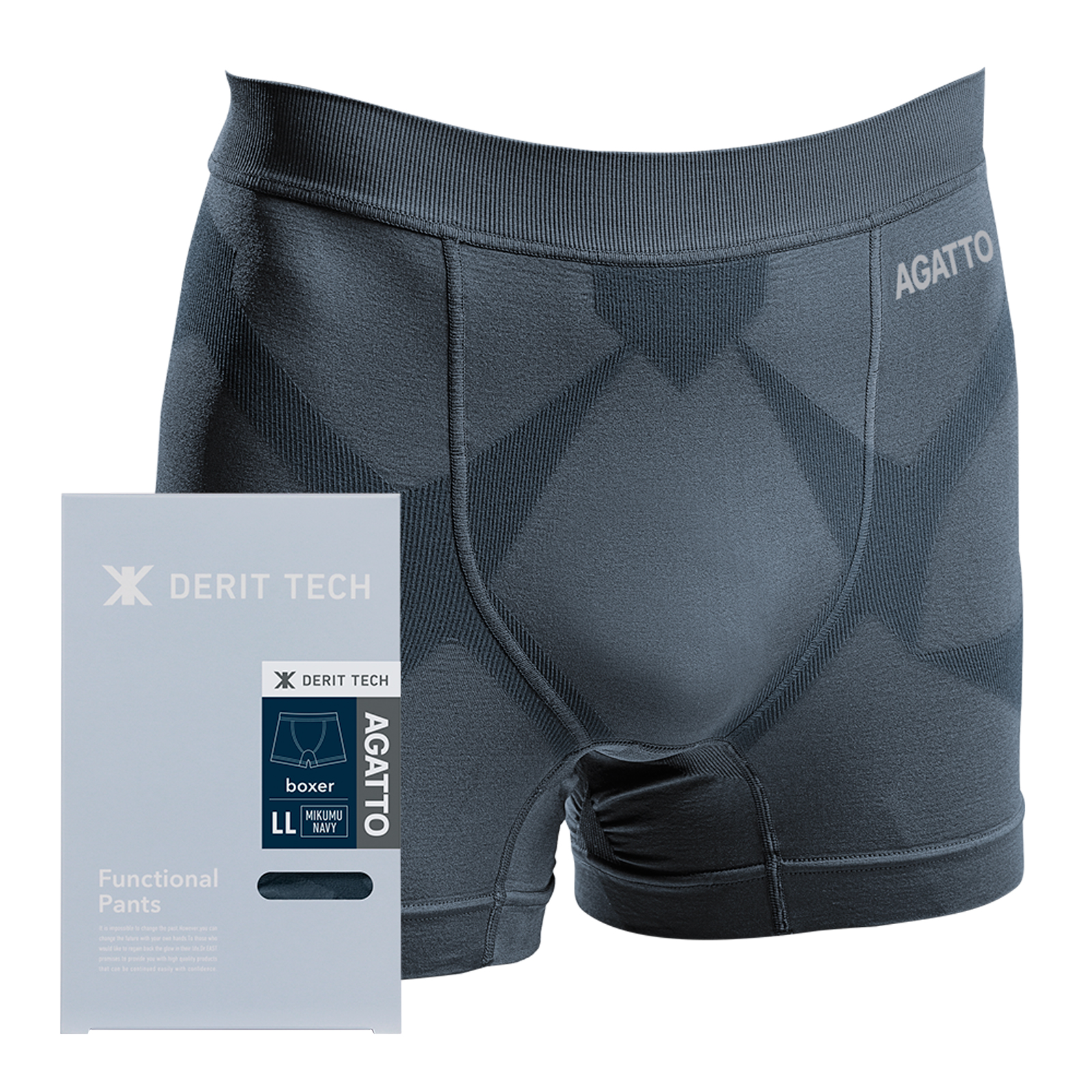 DERIT TECH（デリットテック）機能性パンツ（男性用）MIKUMU NAVY  LL